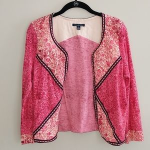 American Eagle Open Front Cardigan Top Floral Womens Size M